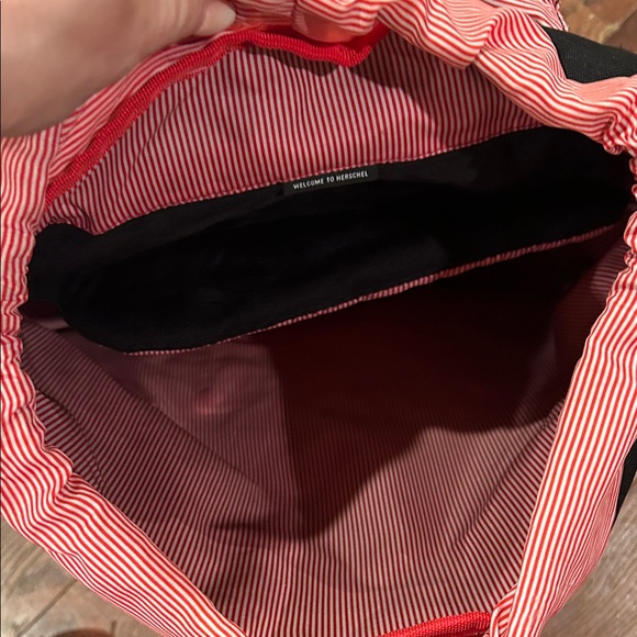 Herschel Supply Company Black Backpack with Tan Straps - Picture 5 of 7